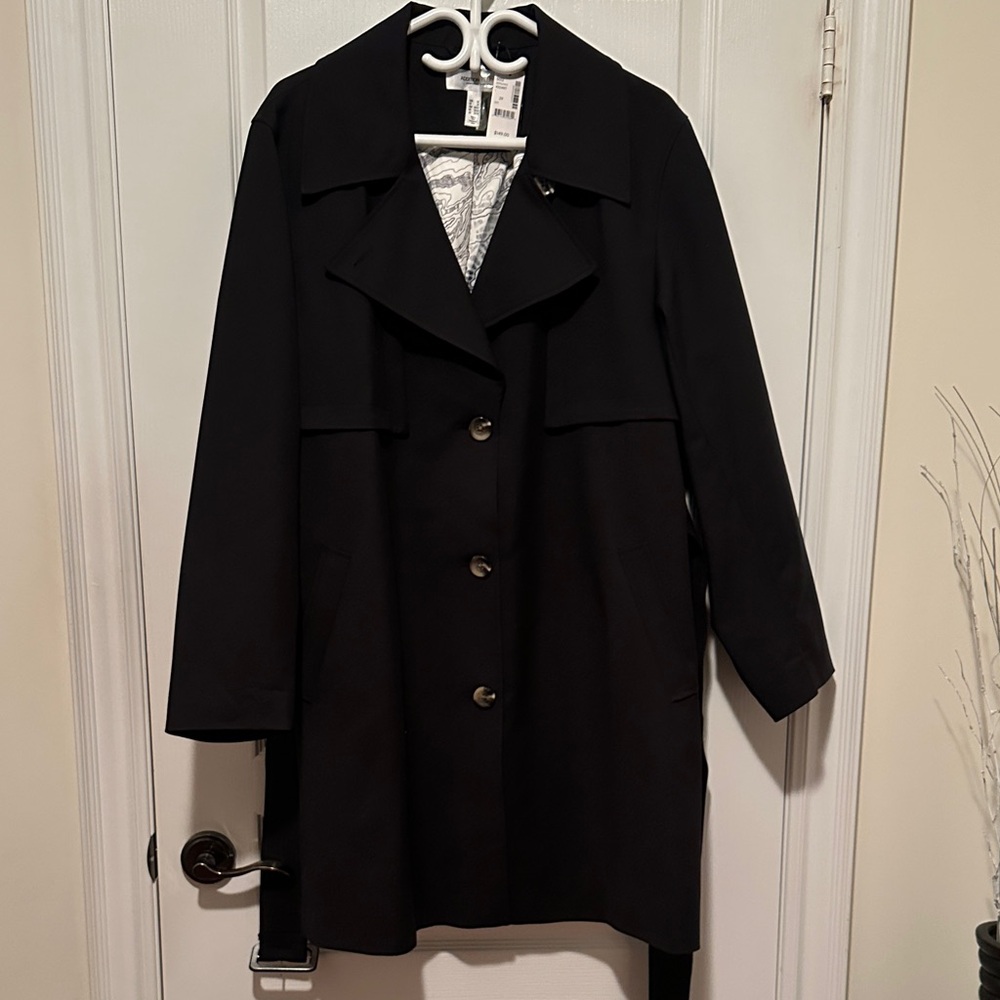 Addition Elle Charcoal Women's Trench Coat
